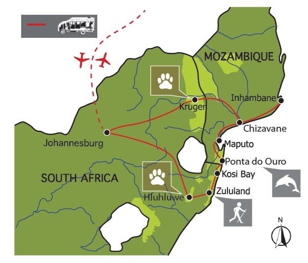 Aventură și plajă în Africa Australă