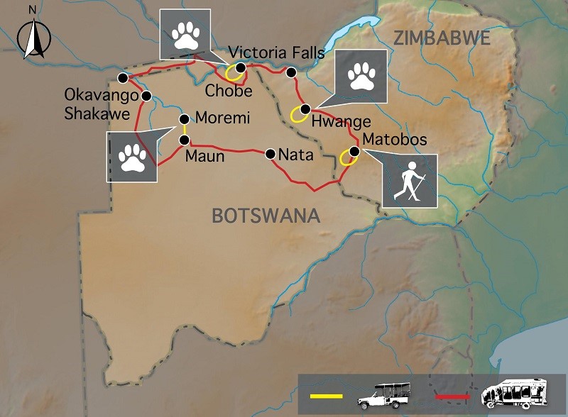 Esențial Zimbabwe și Botswana