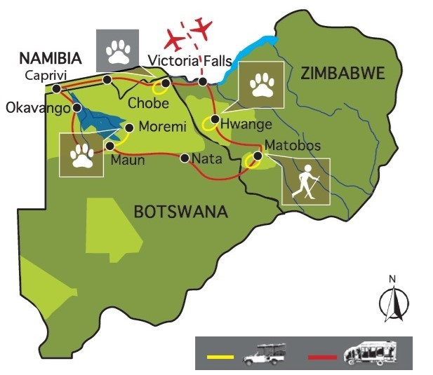 Esențial Zimbabwe și Botswana