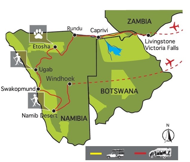Zambezi și comorile Namibiei