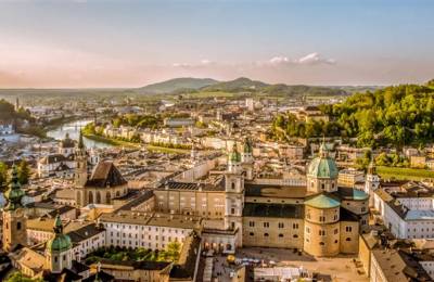 Vedere panoramică asupra Salzburg
