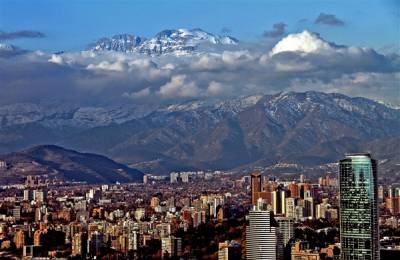 Vedere panoramică asupra Santiago de Chile