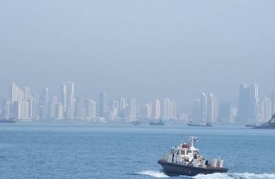 Porţiune din Canalul Panama